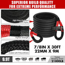 X - BULL Recovery Kit 4X4 Off - Road Kinetic Rope Snatch Strap Winch Damper 4WD13PCS - RnR Galore