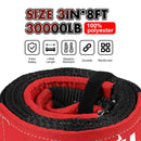 X - BULL Recovery Kit Kinetic Recovery Rope With 2PCS Recovery Tracks Gen2.0 Red - RnR Galore