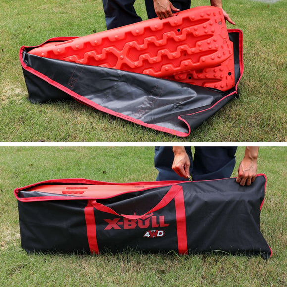 X - BULL Recovery tracks Carry Bag 4x4 Extraction Tred Bag Black - RnR Galore