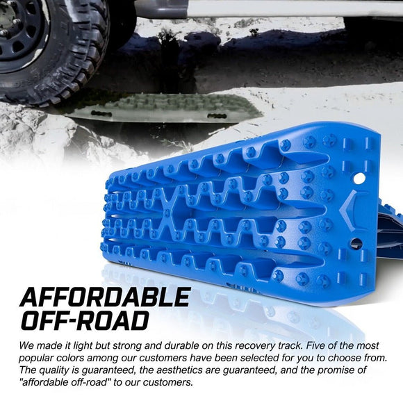 X - BULL Recovery tracks kit Boards 4WD strap mounting 4x4 Sand Snow Car qrange GEN3.0 6pcs blue - RnR Galore