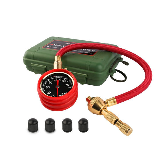 X - BULL Tyre Deflator Tire Air Deflators Rapid With Pressure Gauge Valve Tool 4WD - RnR Galore