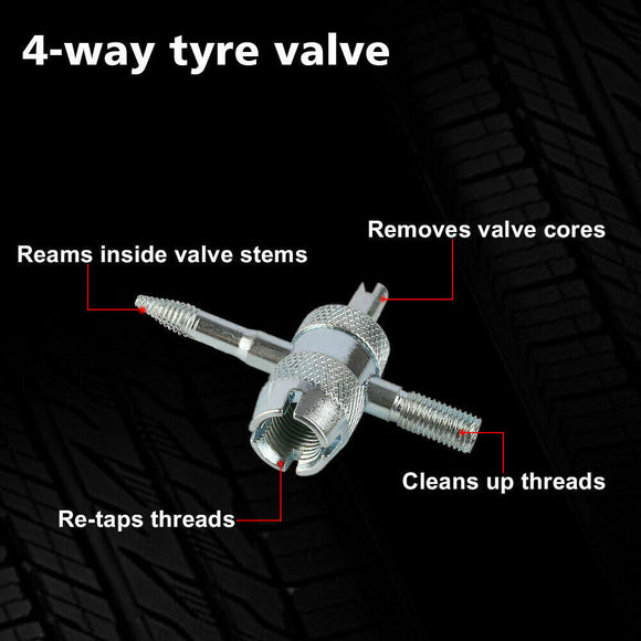 X - BULL Tyre Deflator Tire Air Deflators Rapid With Pressure Gauge Valve Tool 4WD - RnR Galore