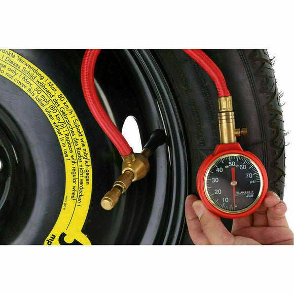 X - BULL Tyre Deflator Tire Air Deflators Rapid With Pressure Gauge Valve Tool 4WD - RnR Galore