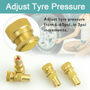 X - BULL Tyre Deflators Brass Air Deflator 0 - 60 PSI Tire Valve Core Tool Automatic - RnR Galore