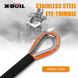 X - BULL Winch Rope Dyneema Synthetic Rope 5.5mm x 13m Tow Recovery Offroad 4wd - RnR Galore