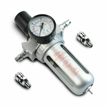 X - BULLAir Compressor Oil Moisture Water Filter Regulator Separator Mount fitting - RnR Galore