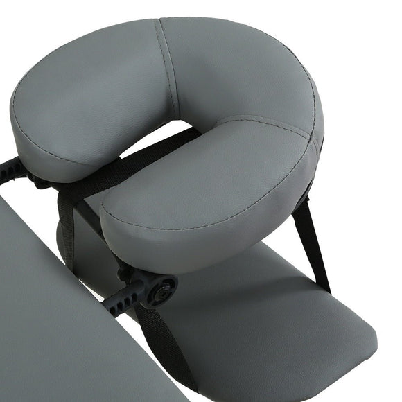 Zenses Massage Table 55cm 2 Fold Aluminium Massage Bed Portable Beauty Therapy Grey - RnR Galore