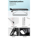 Zenses Massage Table 70cm 2 Fold Aluminium Massage Bed Portable Beauty Therapy Black - RnR Galore